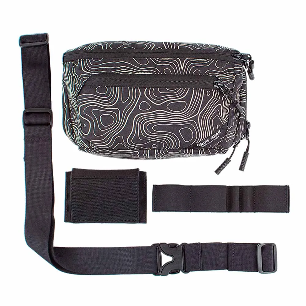 Сумка поясная Griff Gear Гефест (Topography Black)
