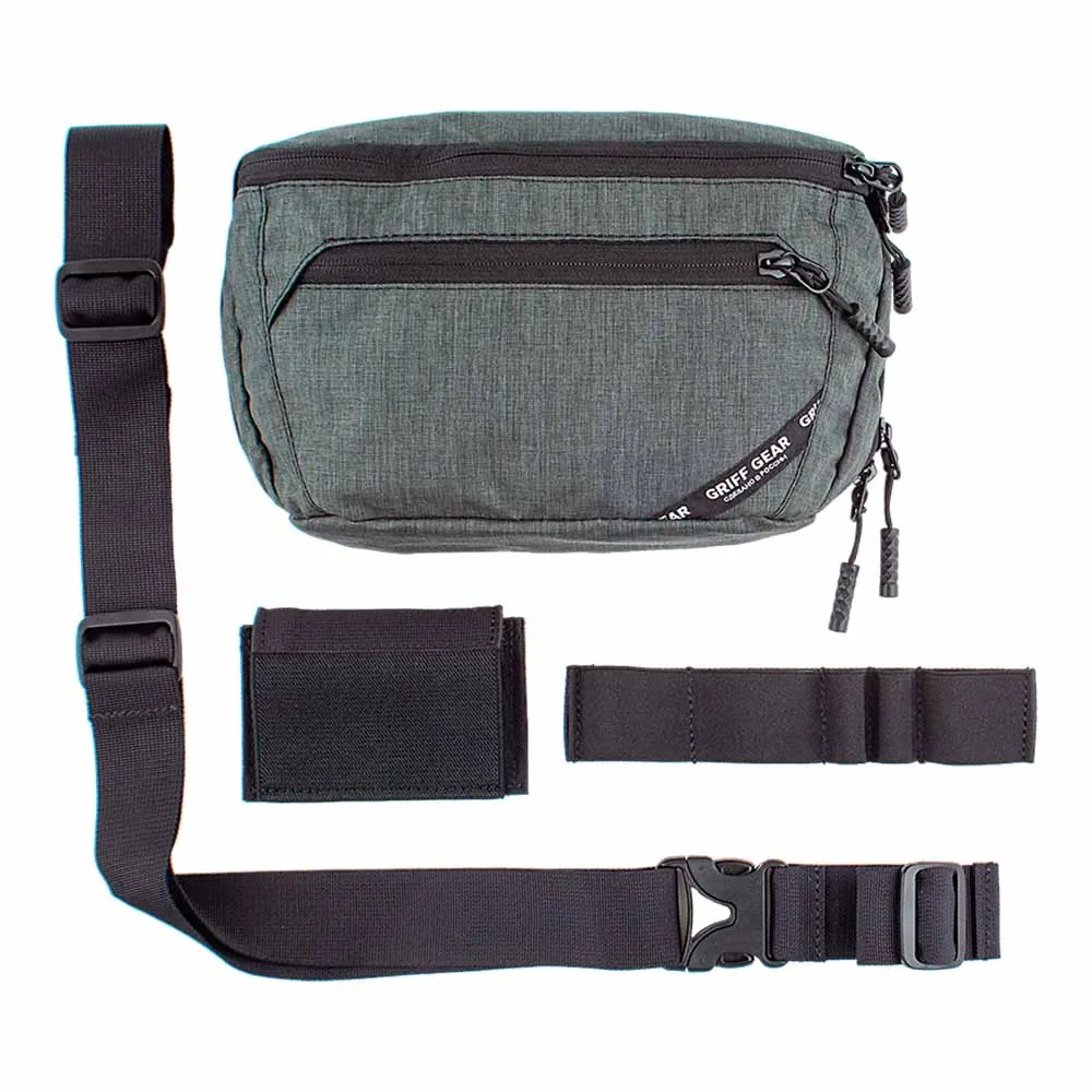 Сумка поясная Griff Gear Гефест XL (Меланж серый )