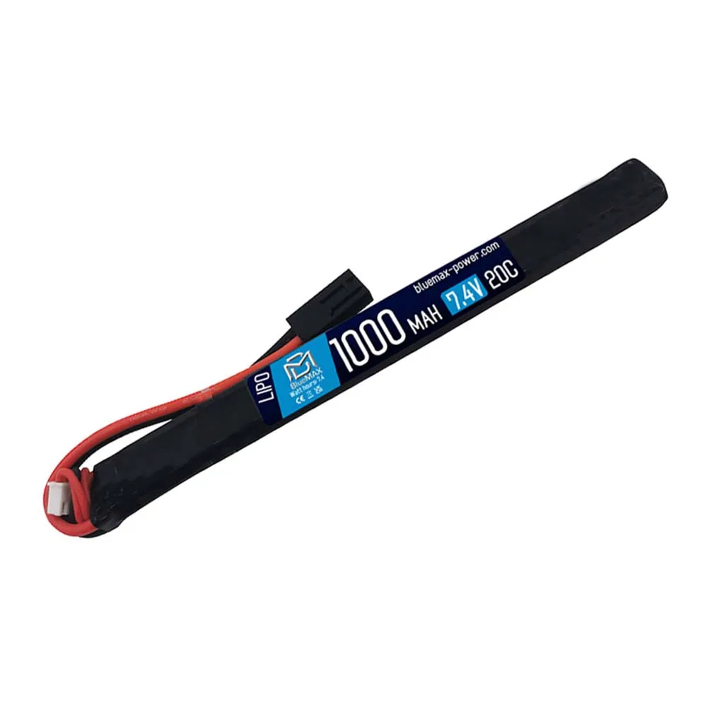Аккумулятор 7.4В 1000мАч АК-тип LiPo 20С BlueMAX Т-разъем /169*15*10