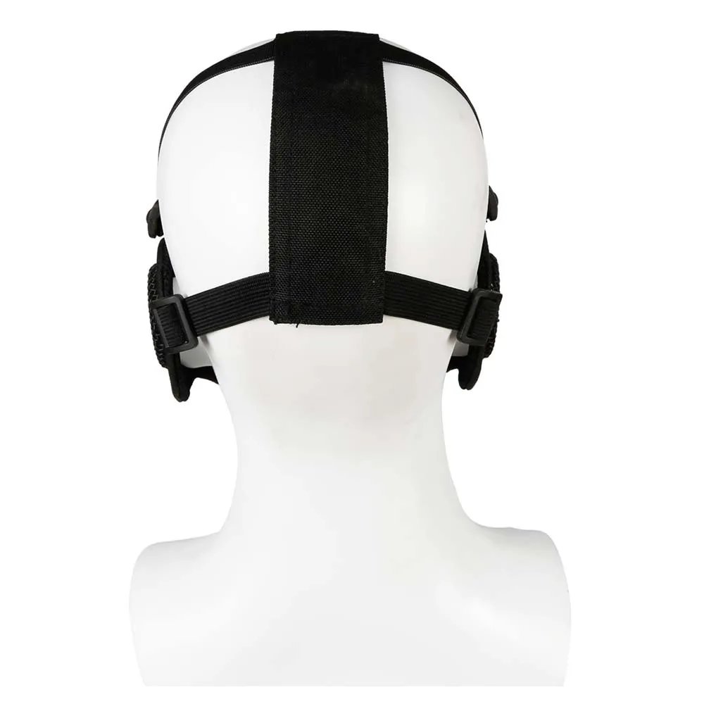 Маска на нижнюю часть лица и уши WOSPORT Tactical Glory Mask, ткань/сетка (Черный)