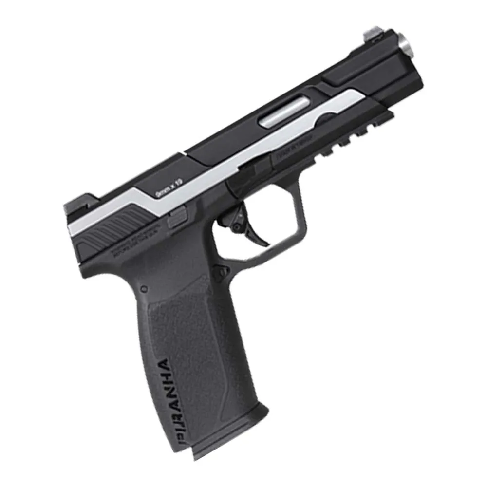 Пистолет газовый G&G Piranha Mk I черный/серебро