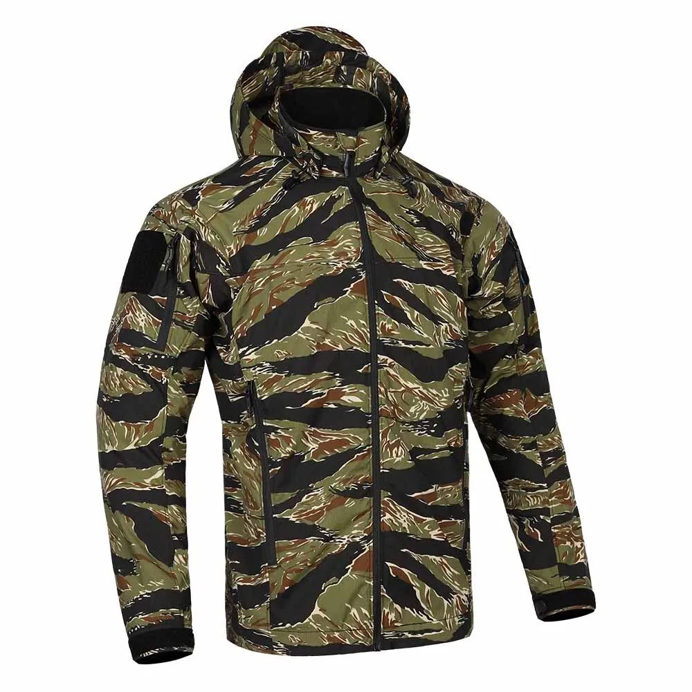 EmersonGear Blue Label Falco Lightweight Tactical Jacket  (Tiger Stripe, L)