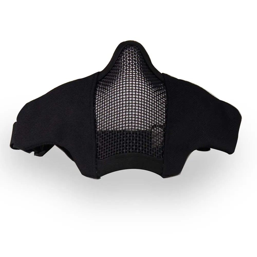 Маска на нижнюю часть лица WOSPORT Steel Mesh Mask, ткань/сетка (Черный)