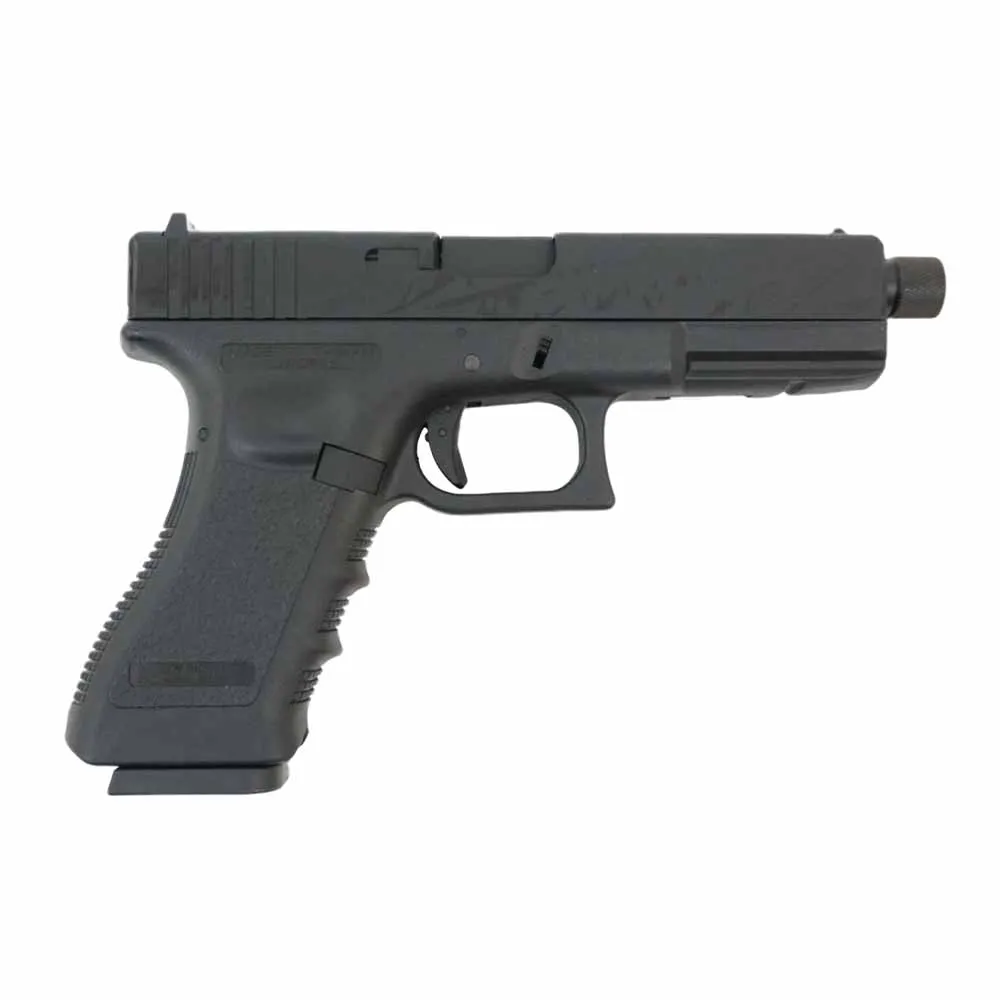Пистолет газовый KJWorks Glock 18,авто, резьб. п/глушитель