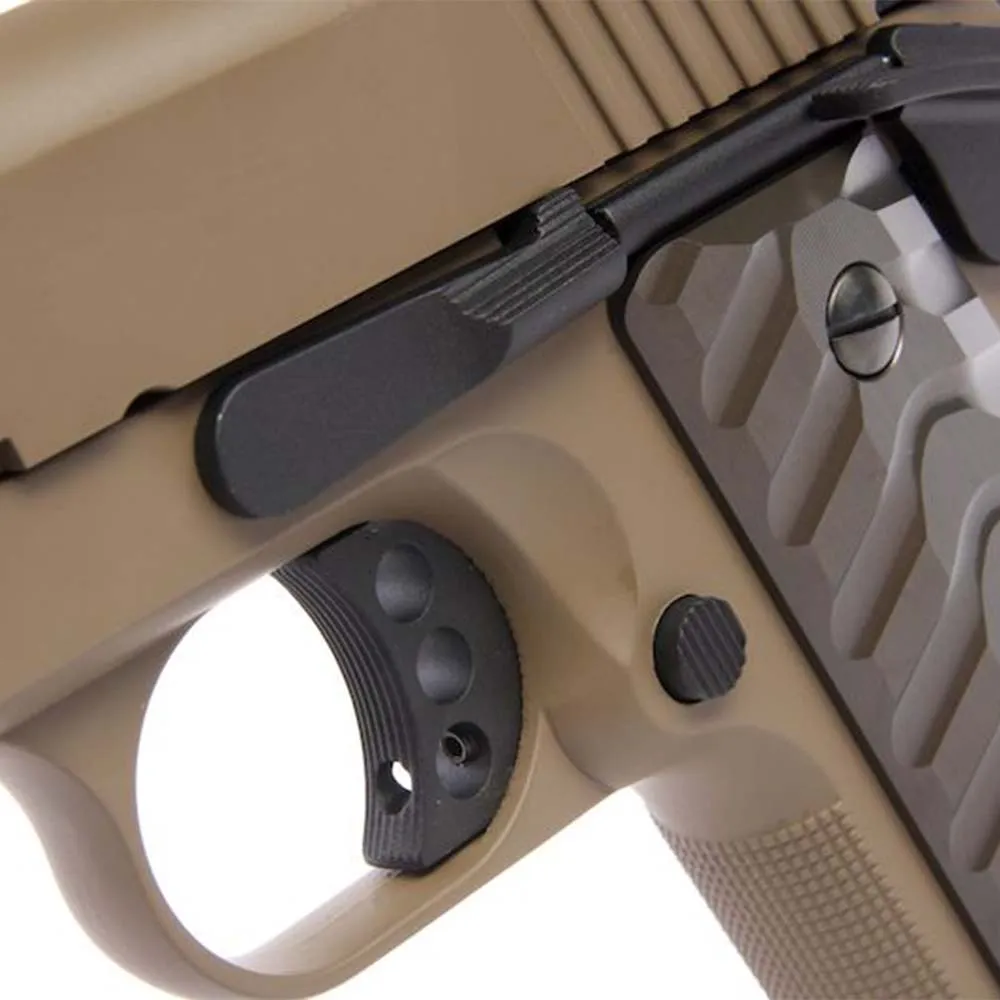Пистолет газовый KJW Colt M45A1 Style, тан