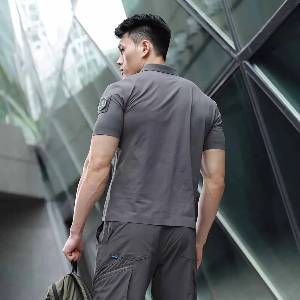 Поло EmersonGear Blue Label Pegasus Leisure Tactical (Серый, S)