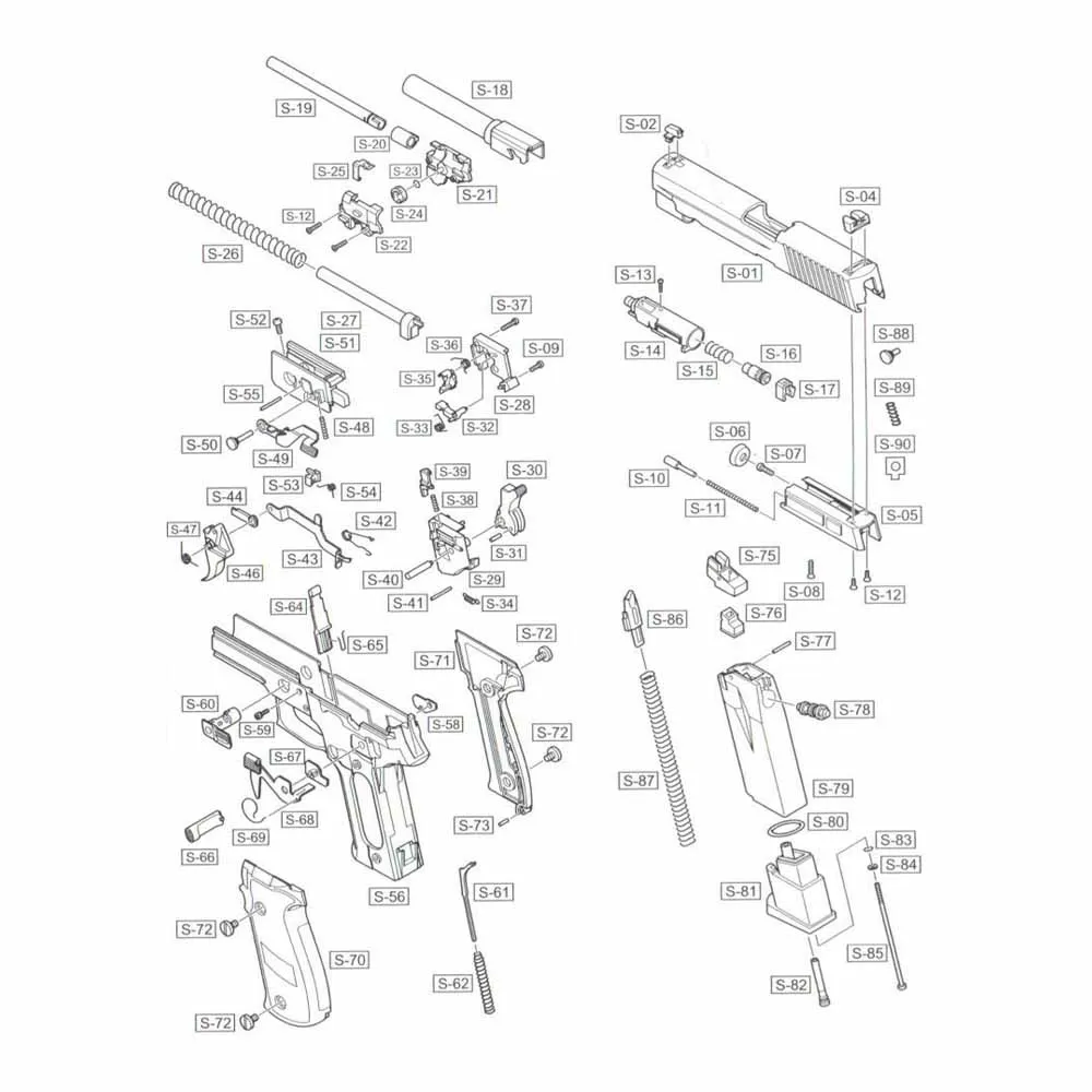 WE F226 газовая камера всборе №13-17