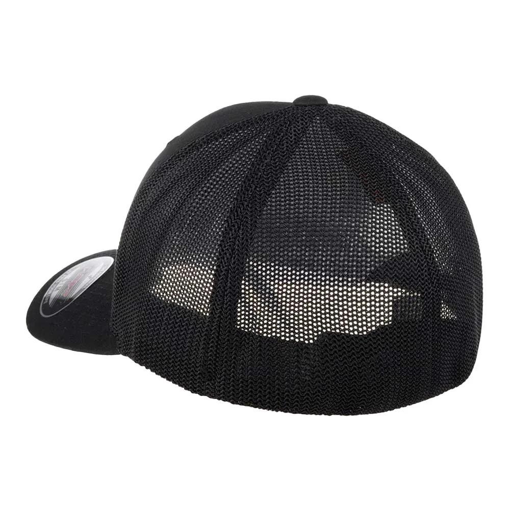 Бейсболка FLEXFIT чёрный с сеткой, L/XL / 6511