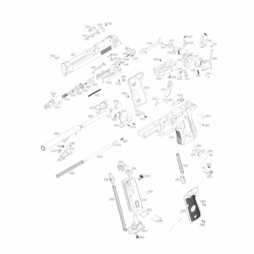 WE M-92 Gen2 корпус газовой камеры №21