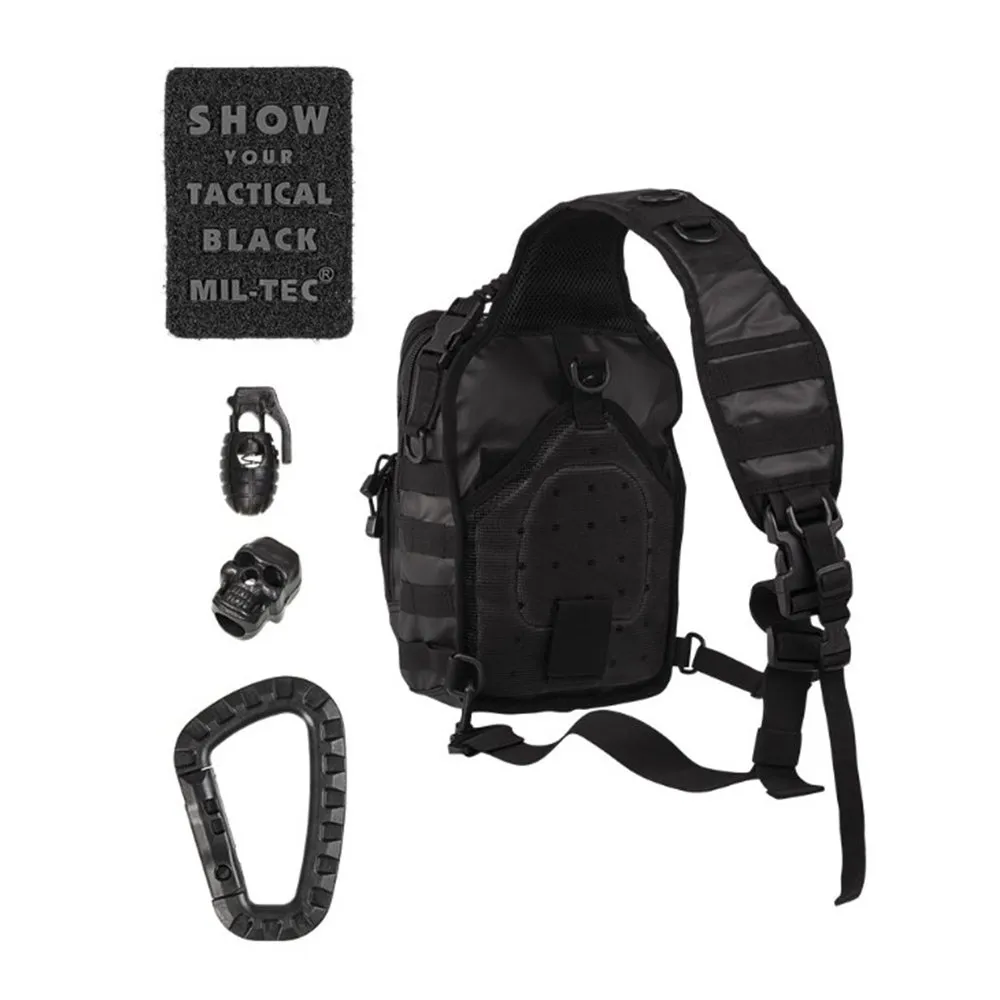 Рюкзак Mil-Tec на одной лямке Tactical SM (Черный)