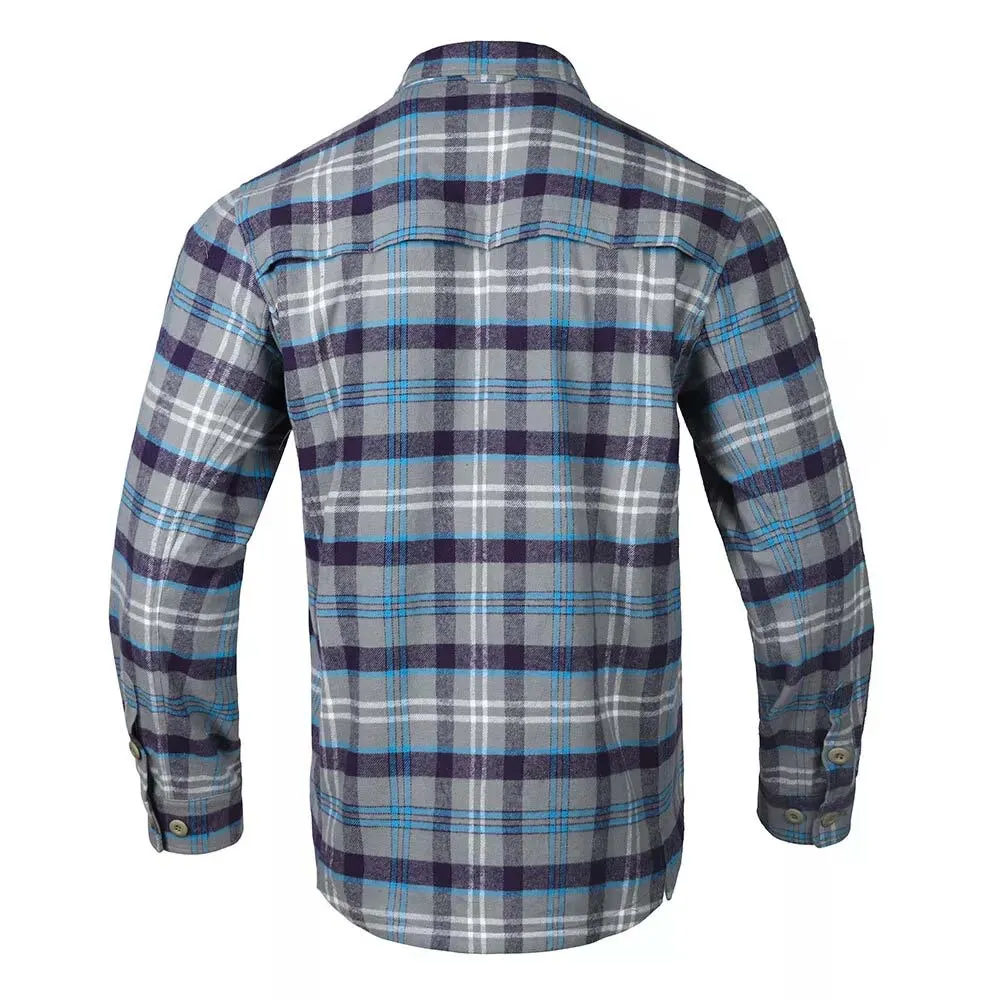 Рубашка EmersonGear Blue Label Longicorn Flannel  (Blue Gray Grid, 2XL)