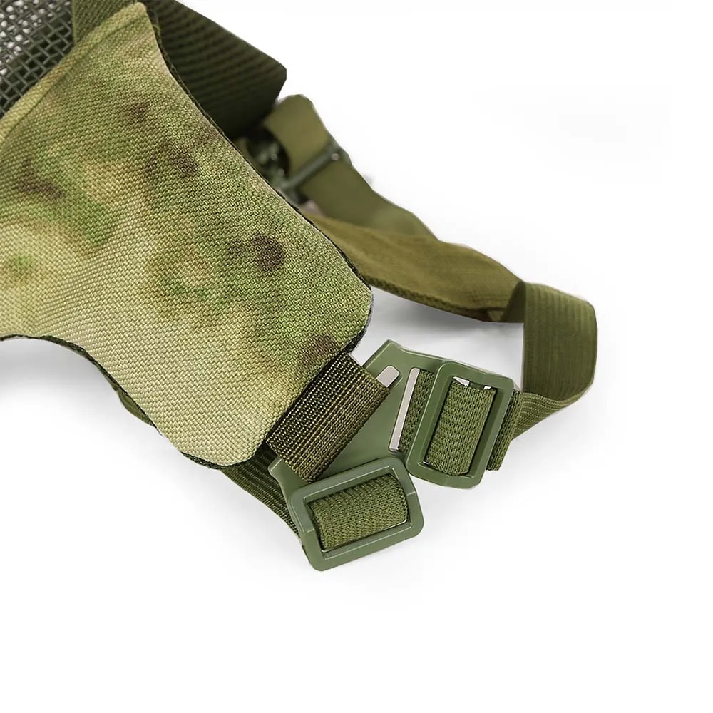 Маска на нижнюю часть лица WOSPORT Steel Mesh Mask, ткань/сетка (Мох)