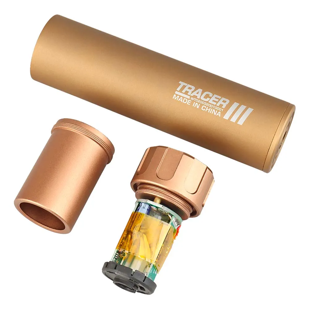 Трассерная насадка-глушитель WOSPORT Flash Silencer L (158 мм), тан