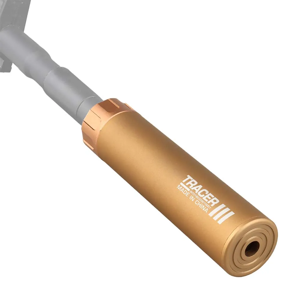Трассерная насадка-глушитель WOSPORT Flash Silencer L (158 мм), тан