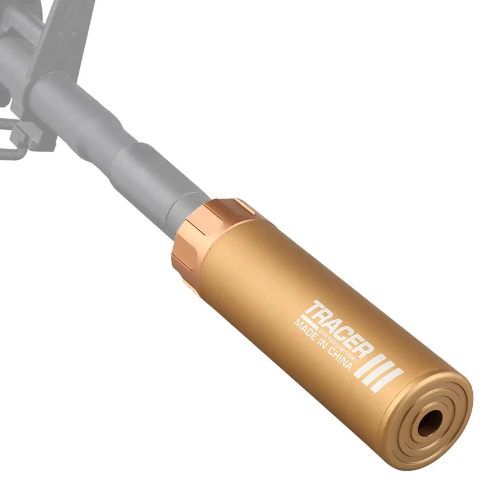 Трассерная насадка-глушитель WOSPORT Flash Silencer M (132 мм), тан