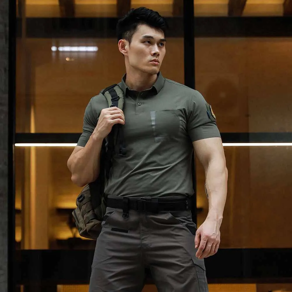 Поло EmersonGear Blue Label Pegasus Leisure Tactical (Ranger Green, XL)