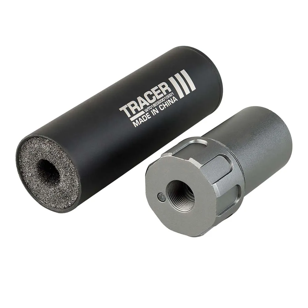 Трассерная насадка-глушитель WOSPORT Flash Silencer M (132 мм), черный