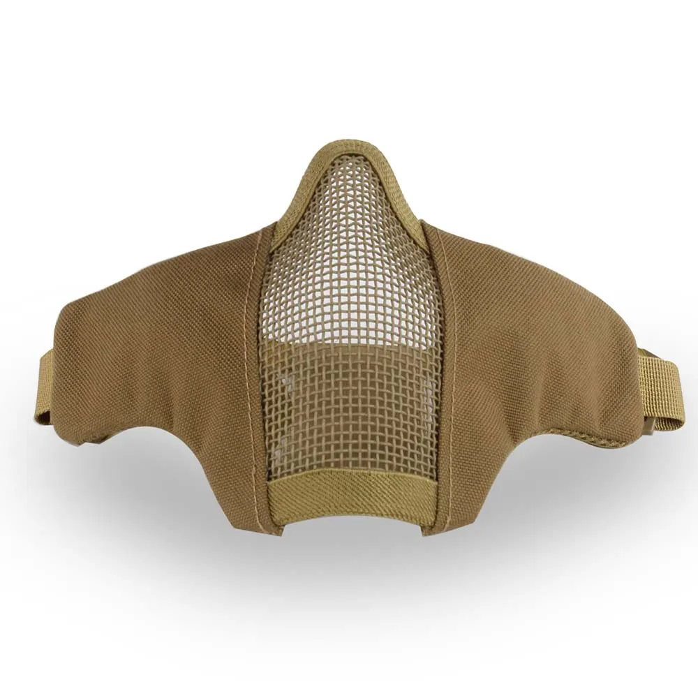 Маска на нижнюю часть лица WOSPORT Steel Mesh Mask, ткань/сетка (Тан)
