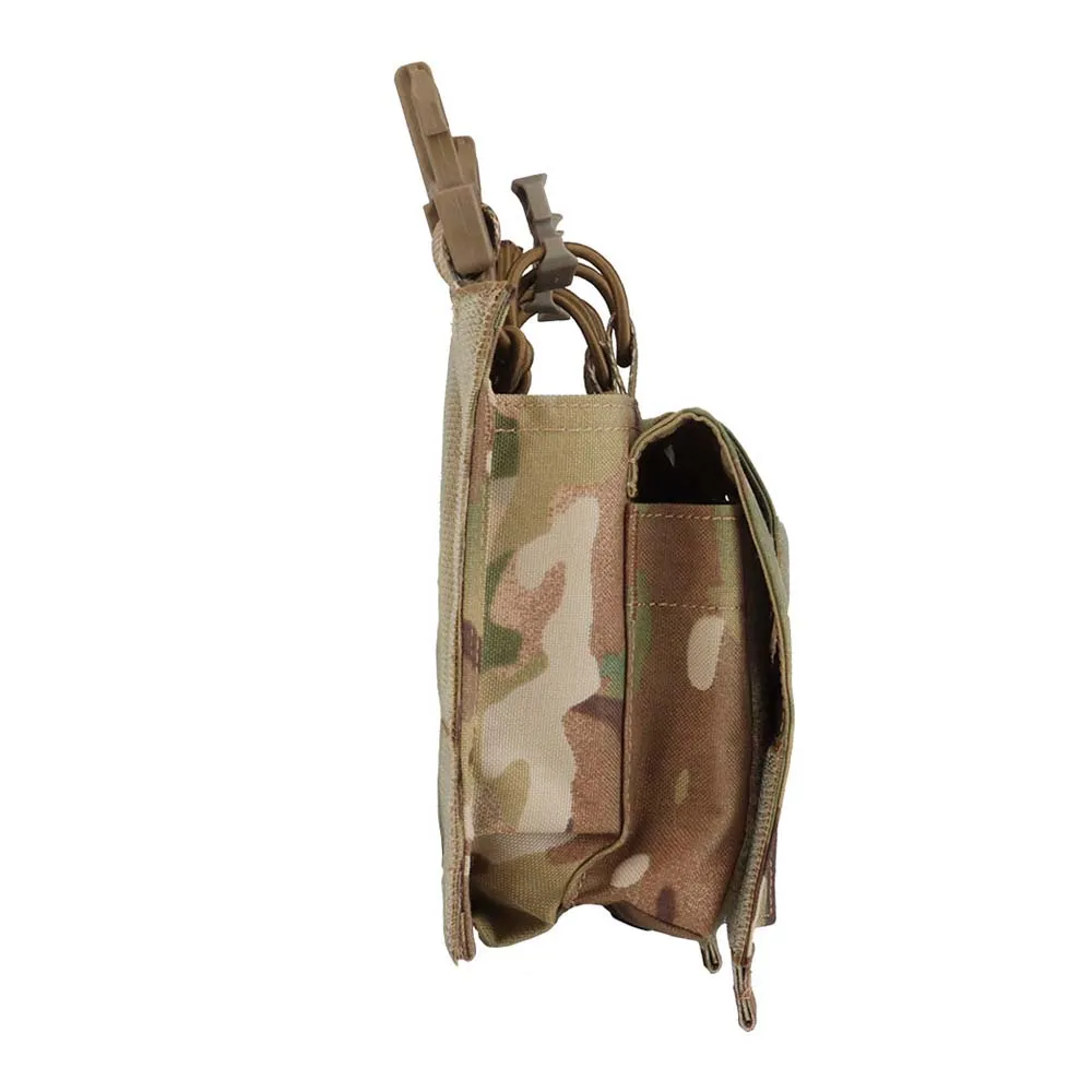 Панель с подсумком WOSPORT 7.62 Triple Mag Plate, мультикам