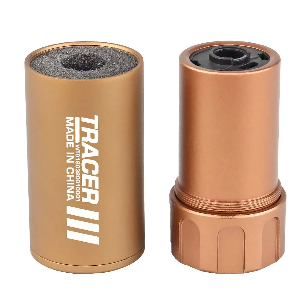 Трассерная насадка-глушитель WOSPORT Flash Silencer S (88 мм), тан