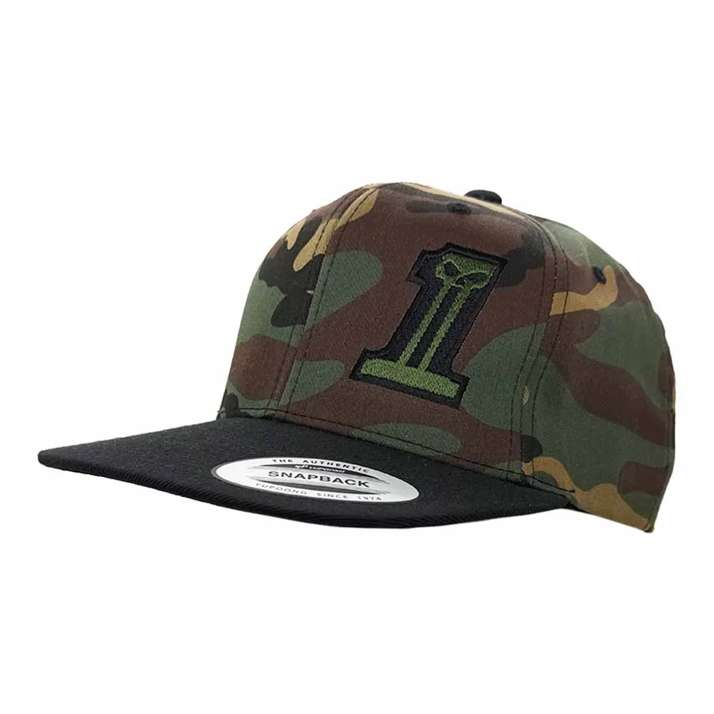 Бейсболка GH FLEXFIT DC, Woodland/чёрный / 6089TC