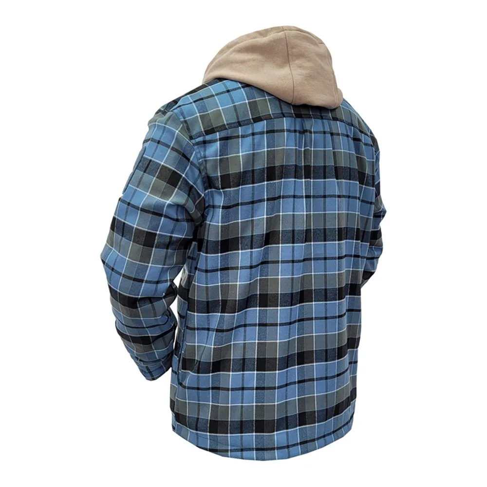 Рубашка Phoenix Nord, утеплённая (Голубая клетка, 2XL)