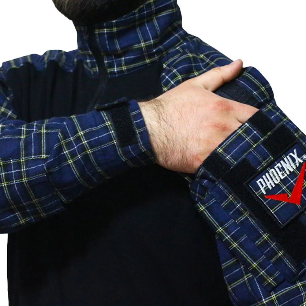 Рубашка Phoenix Forester Gen3 (Тёмно-синяя клетка с жёлтой полосой, L)