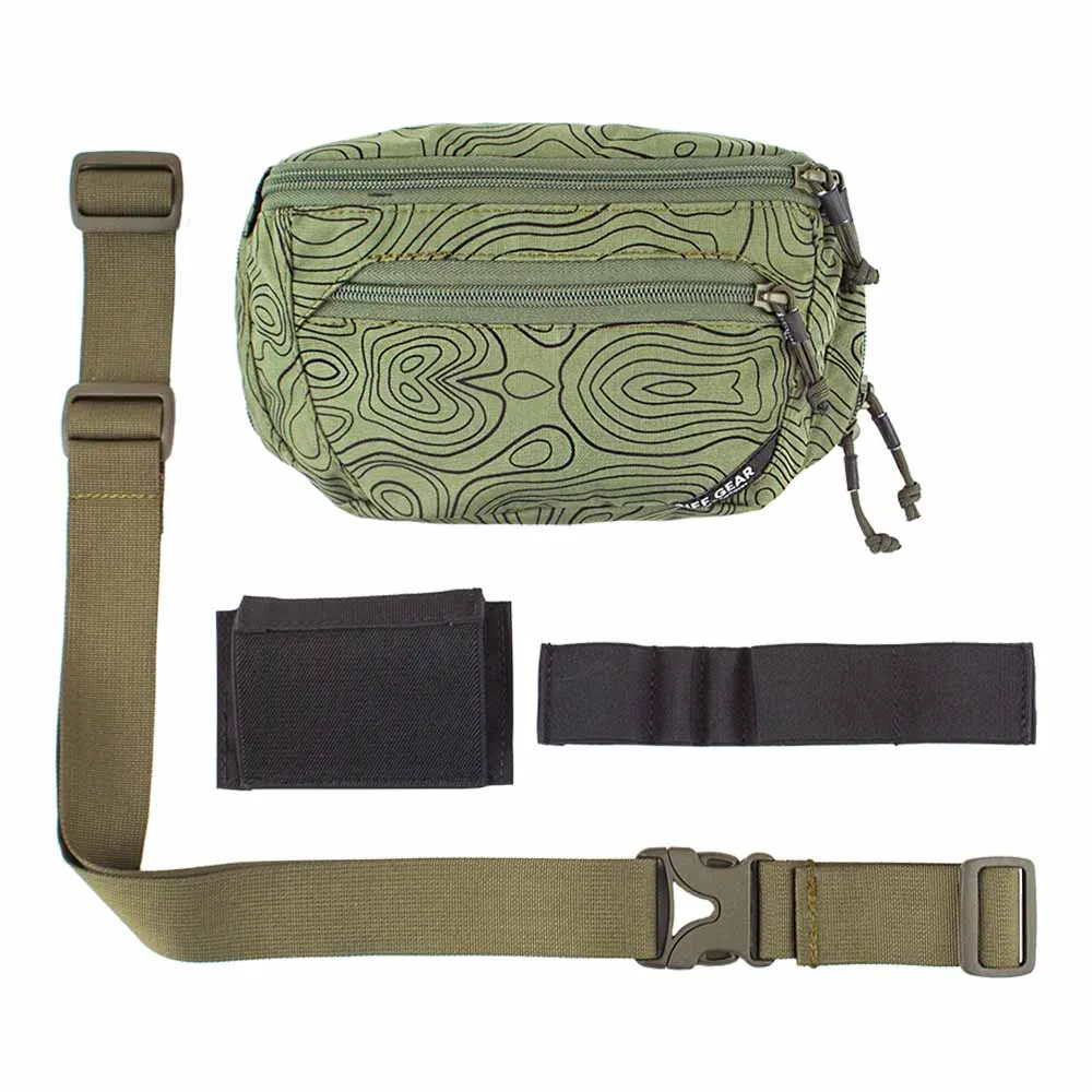 Сумка поясная Griff Gear Гефест (Topography Green)