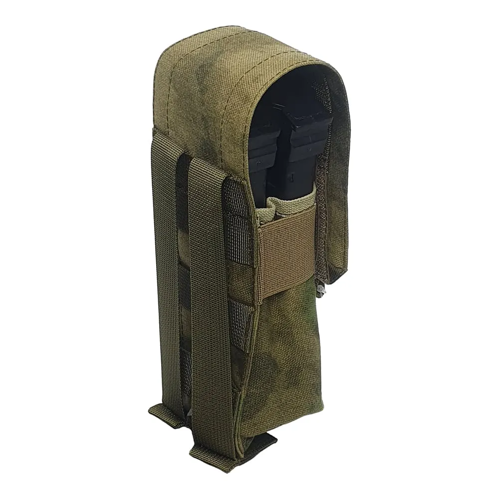 Подсумок для 2 магазинов АК SKIF Armor SPK-1-2M, клапан (Мох)