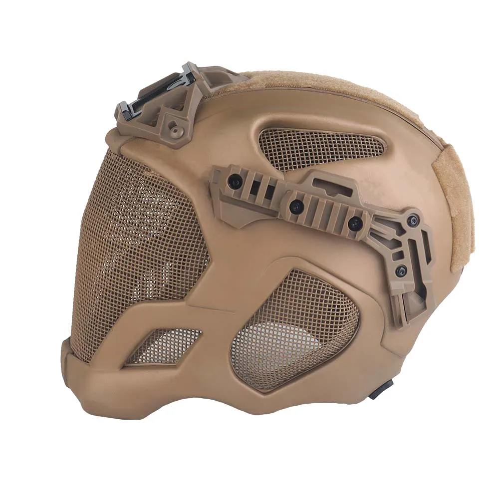 Шлем WOSPORT W23 Full Protection Tactical с маской (Тан)