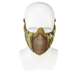 Маска на нижнюю часть лица и уши WOSPORT Tactical Glory Mask, ткань/сетка (Multicam)