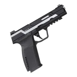 Пистолет газовый G&G Piranha Mk I черный/серебро