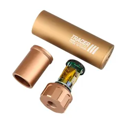 Трассерная насадка-глушитель WOSPORT Flash Silencer M (132 мм), тан