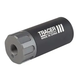 Трассерная насадка-глушитель WOSPORT Flash Silencer S (88 мм), черный