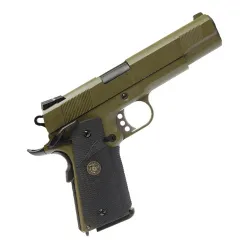 Пистолет газовый WE Colt 1911A1 MEU, олива