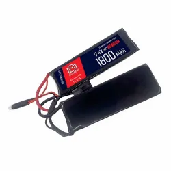 Аккумулятор 7.4В 1800мАч 2-разд LiPo BlueMAX 30С мини-разъем / 104*34*7