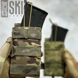 Подсумок для магазинов АК SKIF Armor SPK-4-1М открытый (Multicam)