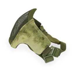 Маска на нижнюю часть лица WOSPORT Steel Mesh Mask, ткань/сетка (Мох)