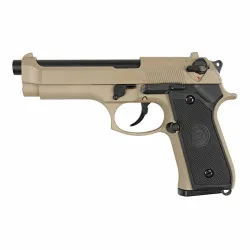 Пистолет газовый WE Beretta M92F, тан