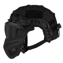 Шлем WOSPORT FAST Helmet Fully Protected Version с очками и маской (Черный)
