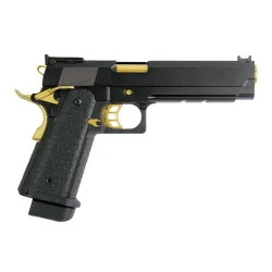 Пистолет газовый Double Bell Hi-Capa 5.1 черный-золотой