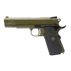 Пистолет газовый WE Colt 1911A1 MEU, олива