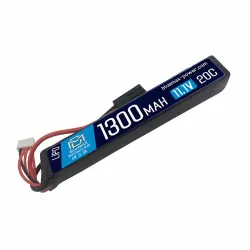Аккумулятор 11.1В 1300мАч стик-тип LiPo BlueMax 20С мини-разъем / 128*21*20