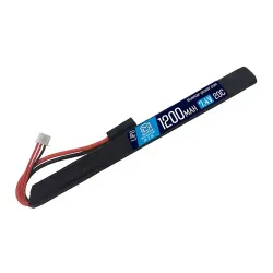 Аккумулятор 7.4В 1200мАч АК-тип LiPo 20С BlueMAX мини-разъем / 185*14*12