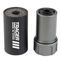 Трассерная насадка-глушитель WOSPORT Flash Silencer S (88 мм), черный