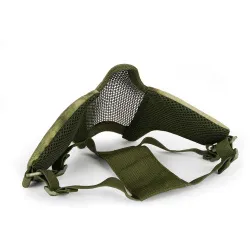 Маска на нижнюю часть лица WOSPORT Steel Mesh Mask, ткань/сетка (Мох)
