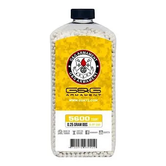 Шары G&G 0.25 Perfect, белый, 5600 шт, бутылка