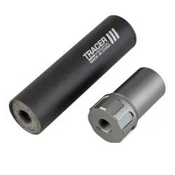 Трассерная насадка-глушитель WOSPORT Flash Silencer L (158 мм), черный