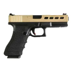 Пистолет газовый Double Bell Glock 17 ZEV золотой