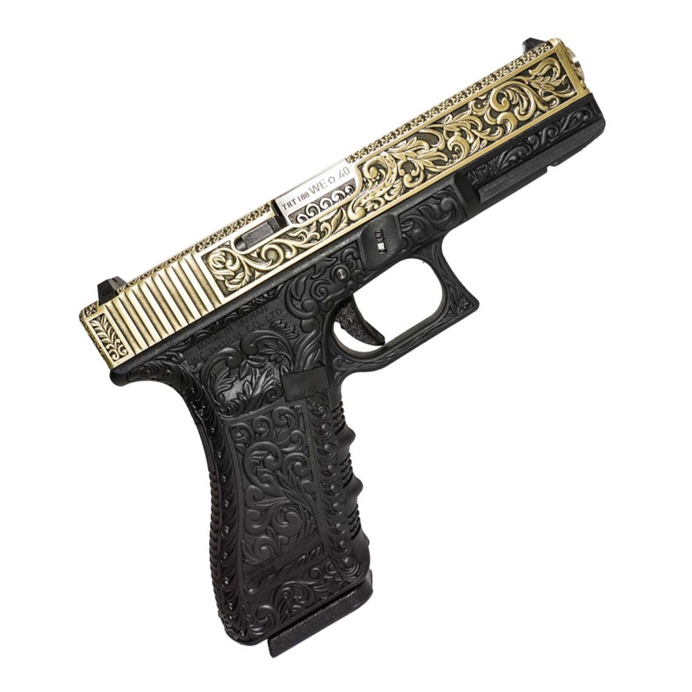 Пистолет газовый WE Glock 17 Gen.3, бронзовый Пистолет газовый WE Glock 17 Gen.3, бронзовый
